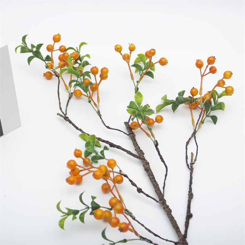 Berry Holly Branches in Dwarf Vase