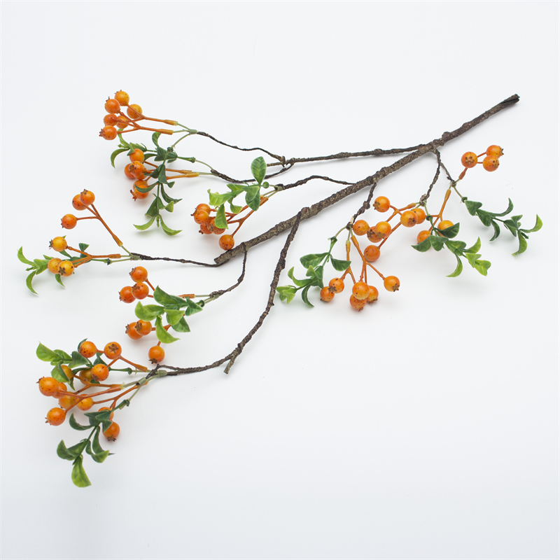 Berry Holly Branches in Dwarf Vase