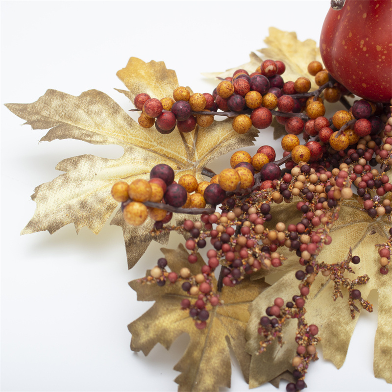 3.5 Inch Curved Pumpkin Berry Fall Stems