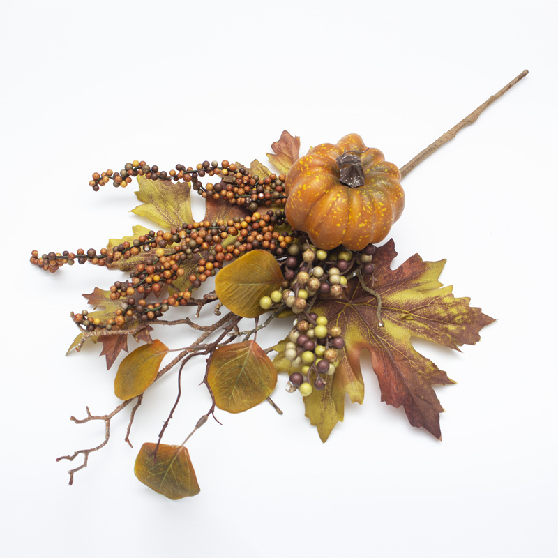 3.5 Inch Pumpkin Berry Fall Stem