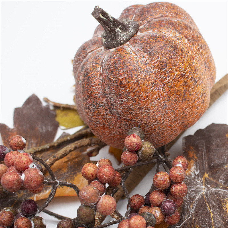 4 Inch Pumpkin Berry Fall Faux Stems