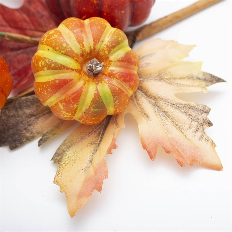 Mixed Pumpkin Artificial Flower Stems