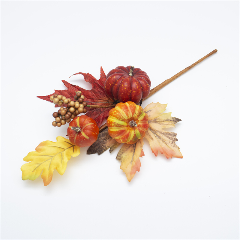 Mixed Pumpkin Artificial Flower Stems