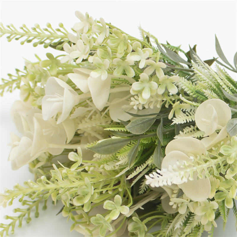 White And Green Shell Artificial Flower