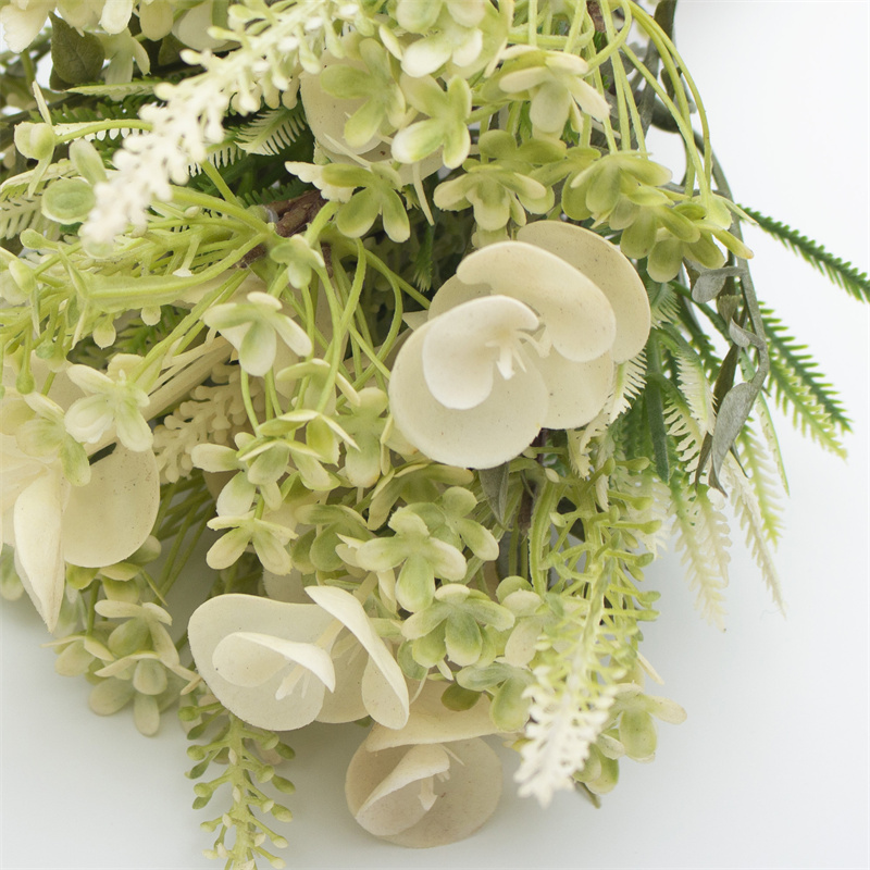 White And Green Shell Artificial Flower