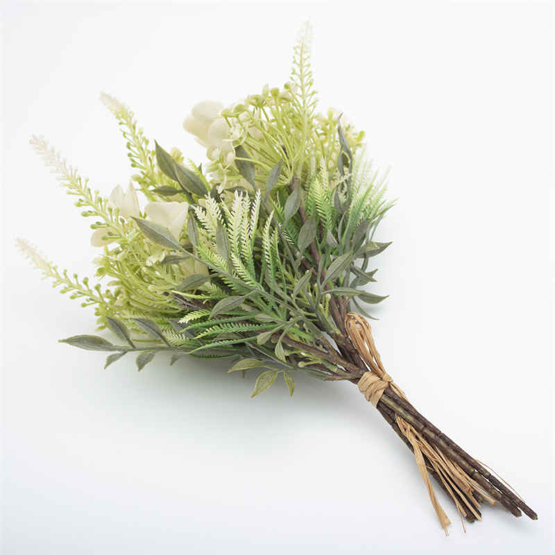 White And Green Shell Artificial Flower