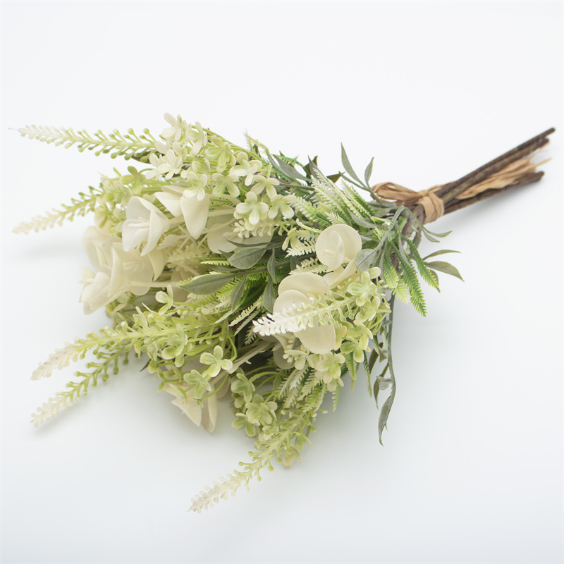 White And Green Shell Artificial Flower