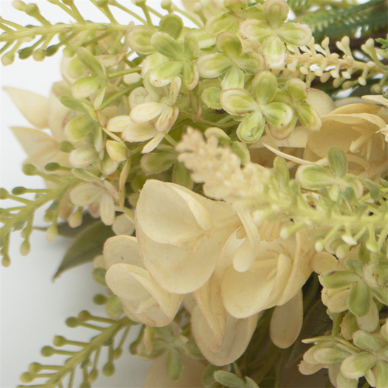 Cream Yellow Shell Flower Fake Bridal Bouquet