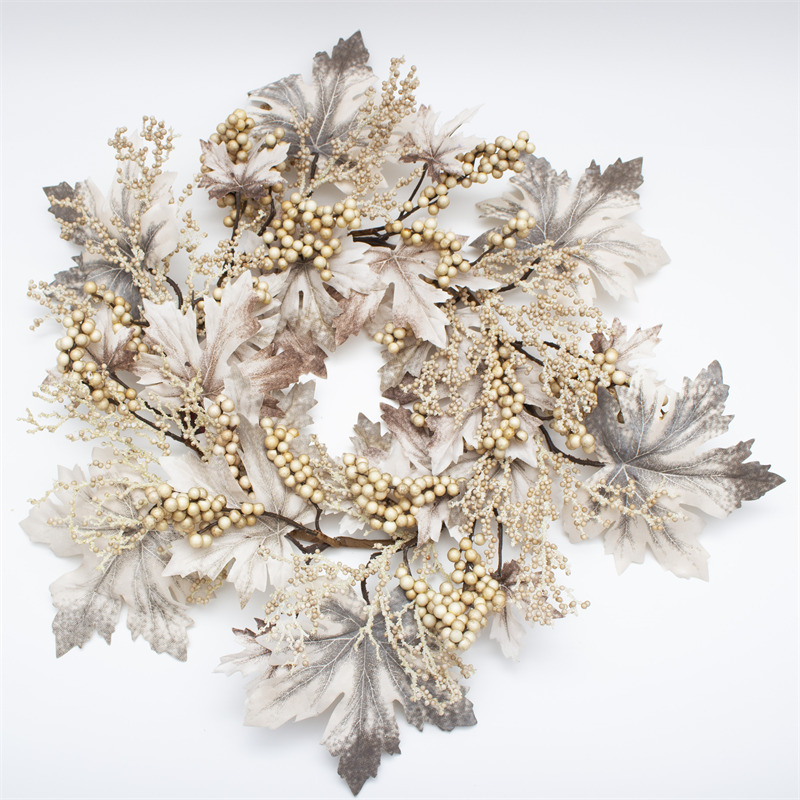 Creamy Yellow Berry Wall Artificial Wreath