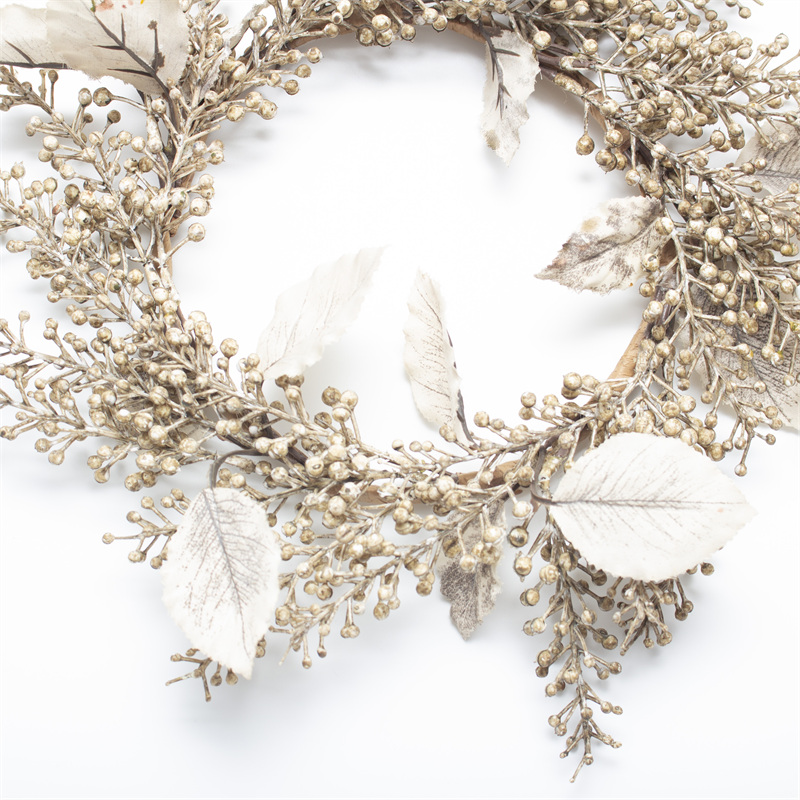 Creamy White Fall Harvest Berry Wreath Decoration