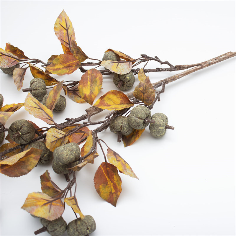 Fall Leaves Artificial Stem Berry Branch