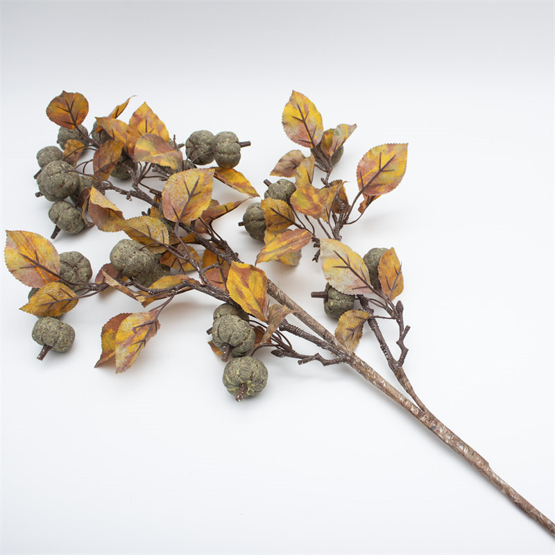 Fall Leaves Artificial Stem Berry Branch