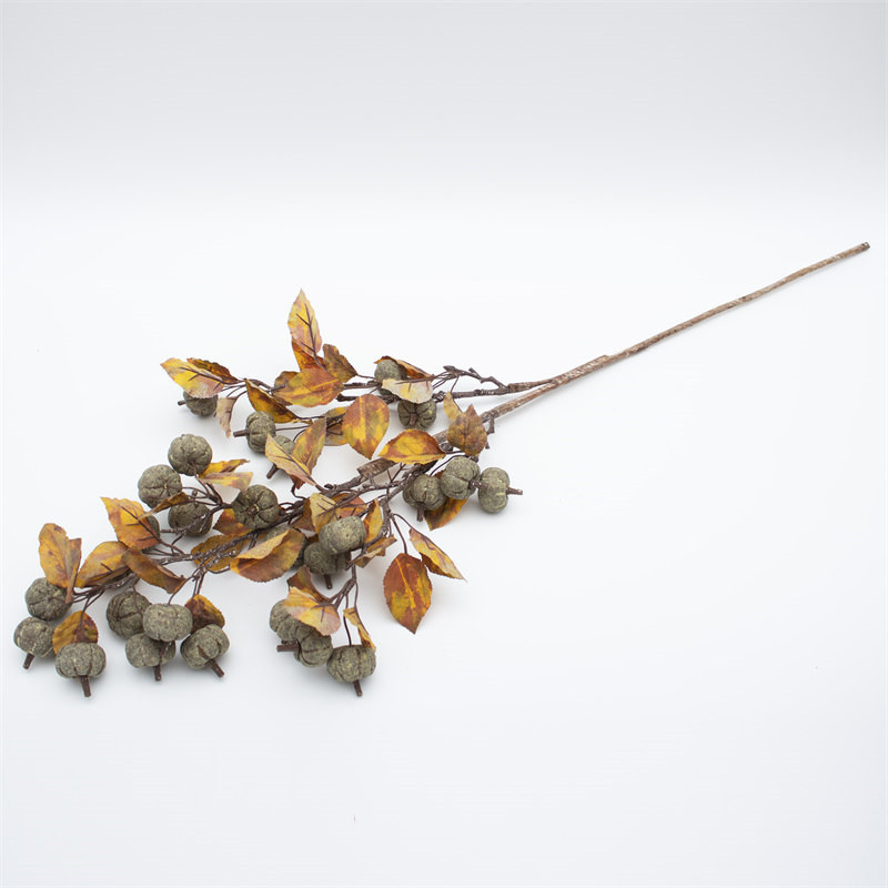 Fall Leaves Artificial Stem Berry Branch