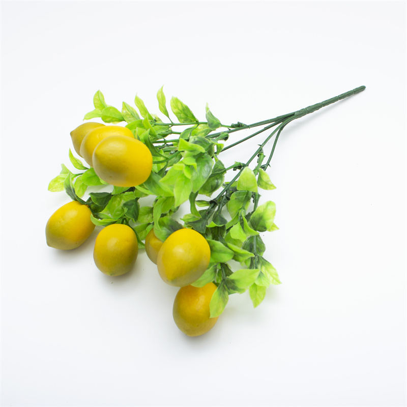 8 Small Lemon Faux Berry Table Bouquet