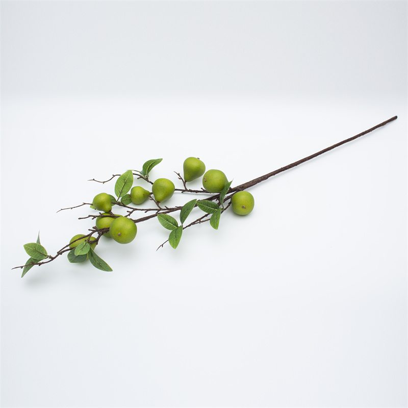 Snow Pear Artificial Berry Stem 92cm