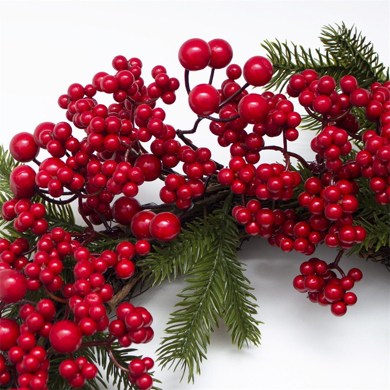 1 Foot Diameter Red Berry Christmas Wreath