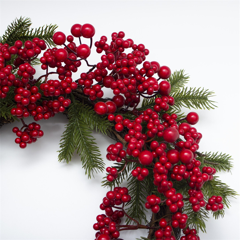 1 Foot Diameter Red Berry Christmas Wreath