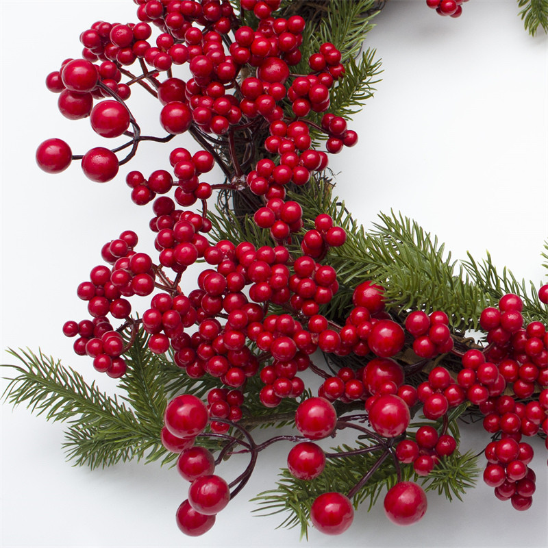 1 Foot Diameter Red Berry Christmas Wreath