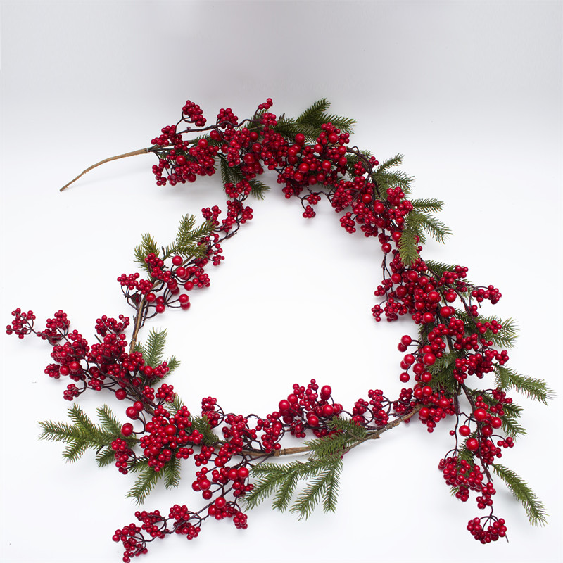 Christmas Berry Tree Vine With Pine Needles