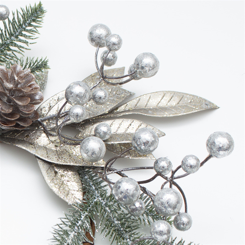 6 Inch Berry Silver Christmas Wreath