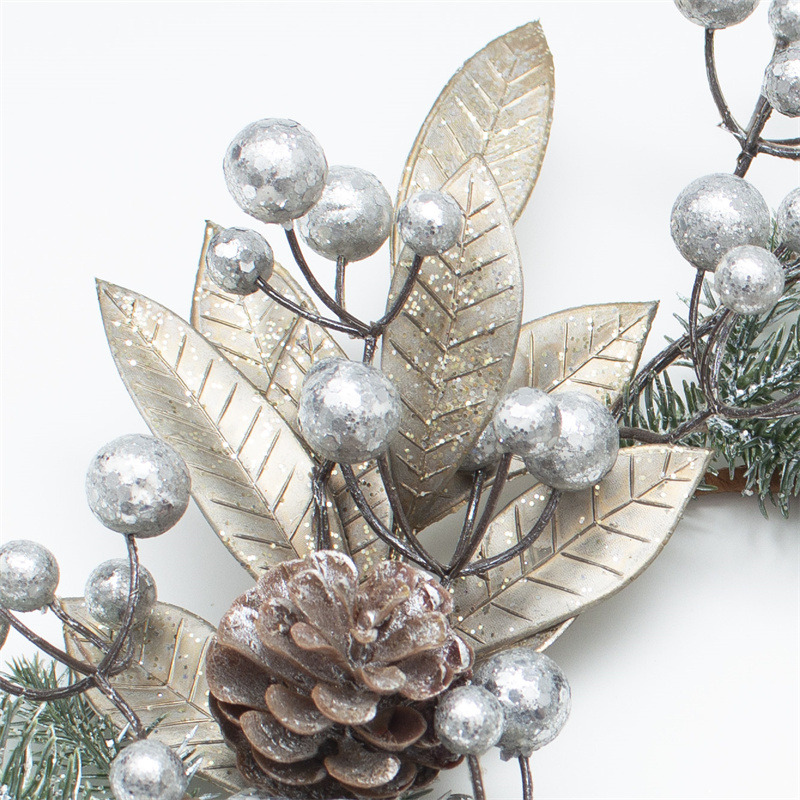 6 Inch Berry Silver Christmas Wreath