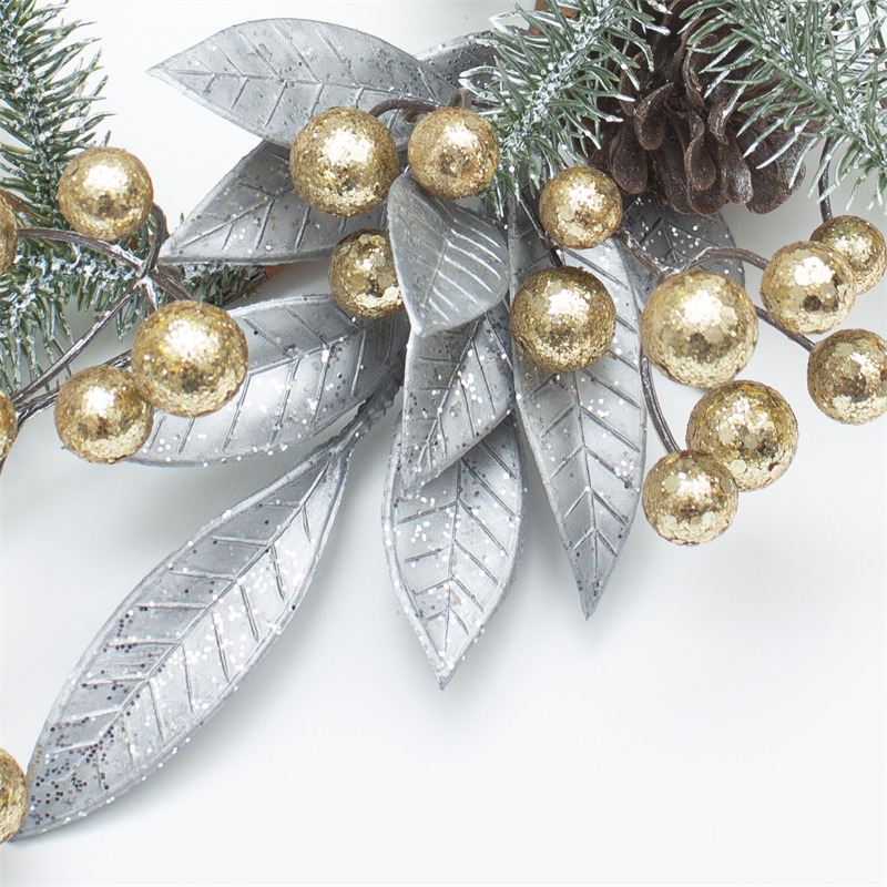 Pine Cone Gold Faux Christmas Wreath