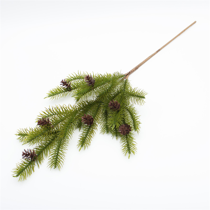 Pine Tree Christmas Branch With Pine Needles