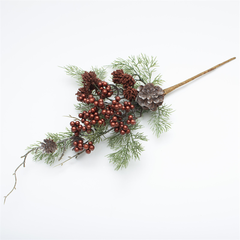 Pine Cone Branch With Bronze Berries