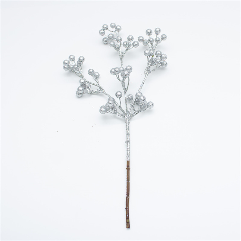 Silver Gold Foil Artificial Christmas Branch