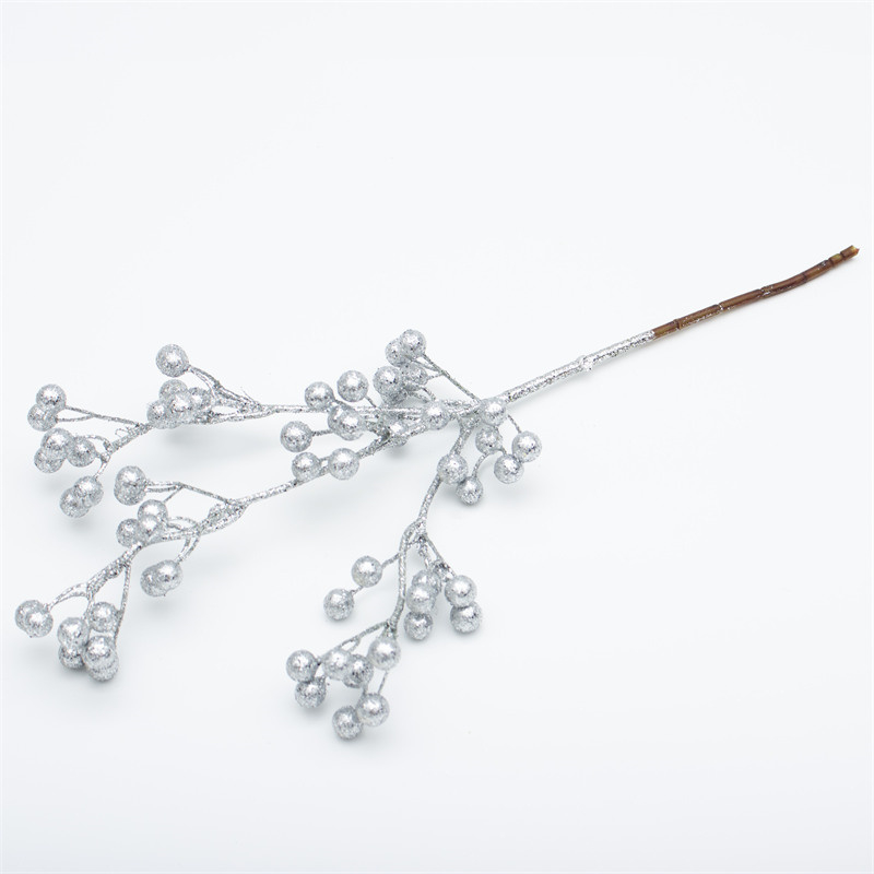 Silver Gold Foil Artificial Christmas Branch