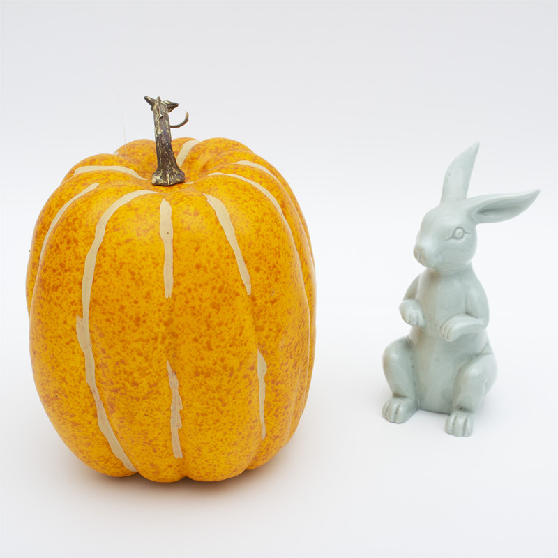 Single Golden Foam Artificial Pumpkin