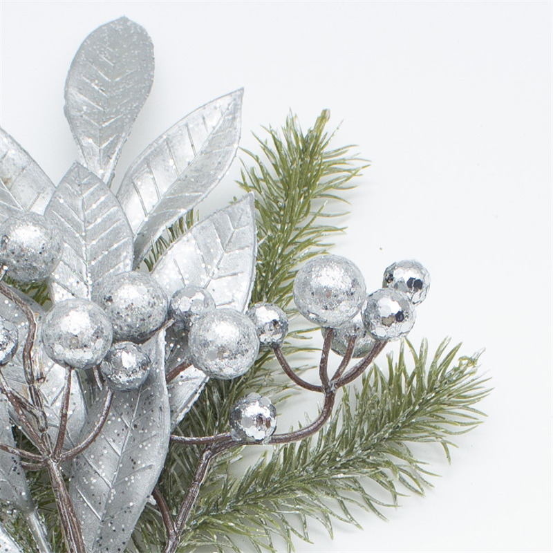 Christmas Branch With Silver Berries