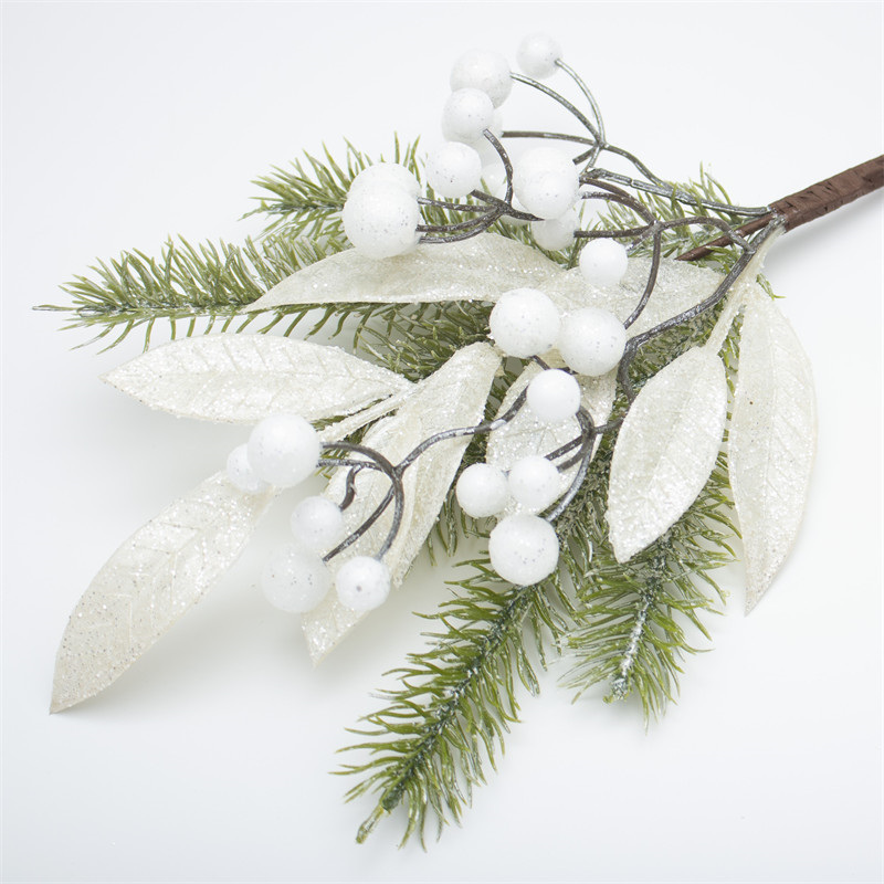 Simulation White Berry Christmas Branch