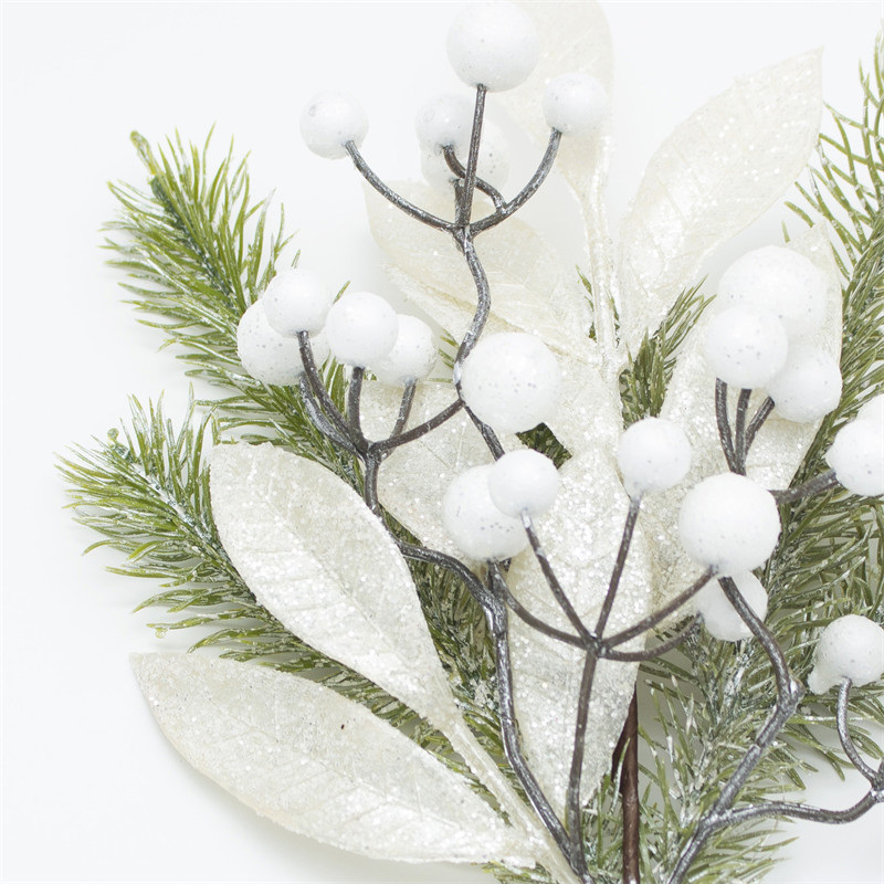 Simulation White Berry Christmas Branch