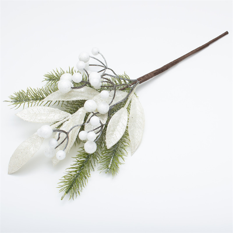 Simulation White Berry Christmas Branch