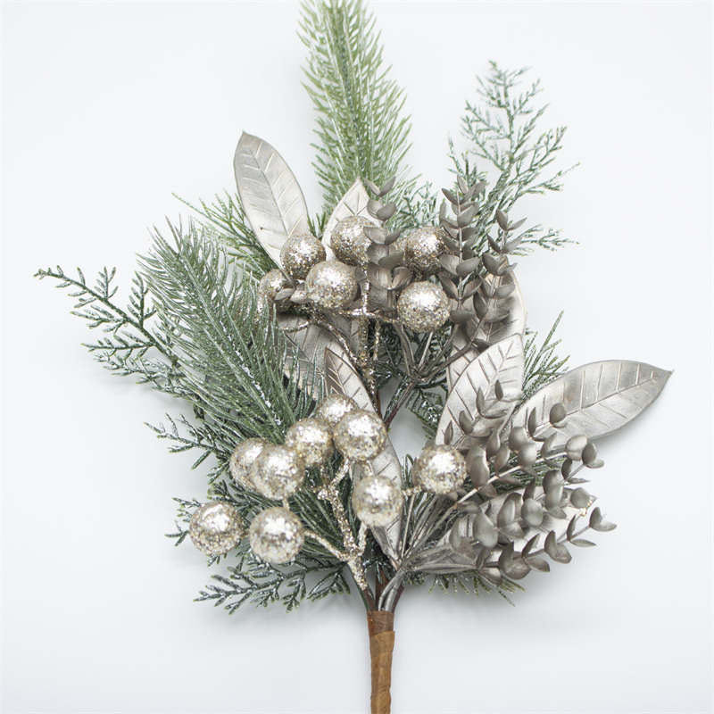 20 Inch Champagne Berry Christmas Decoration