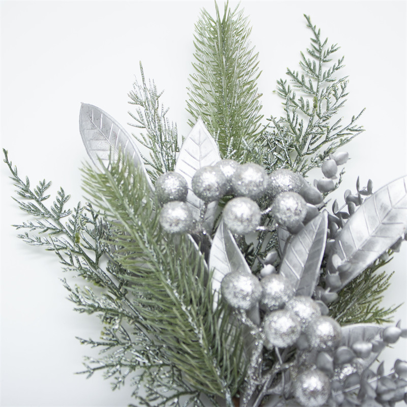 20 Inch Silver Berry Christmas Decoration