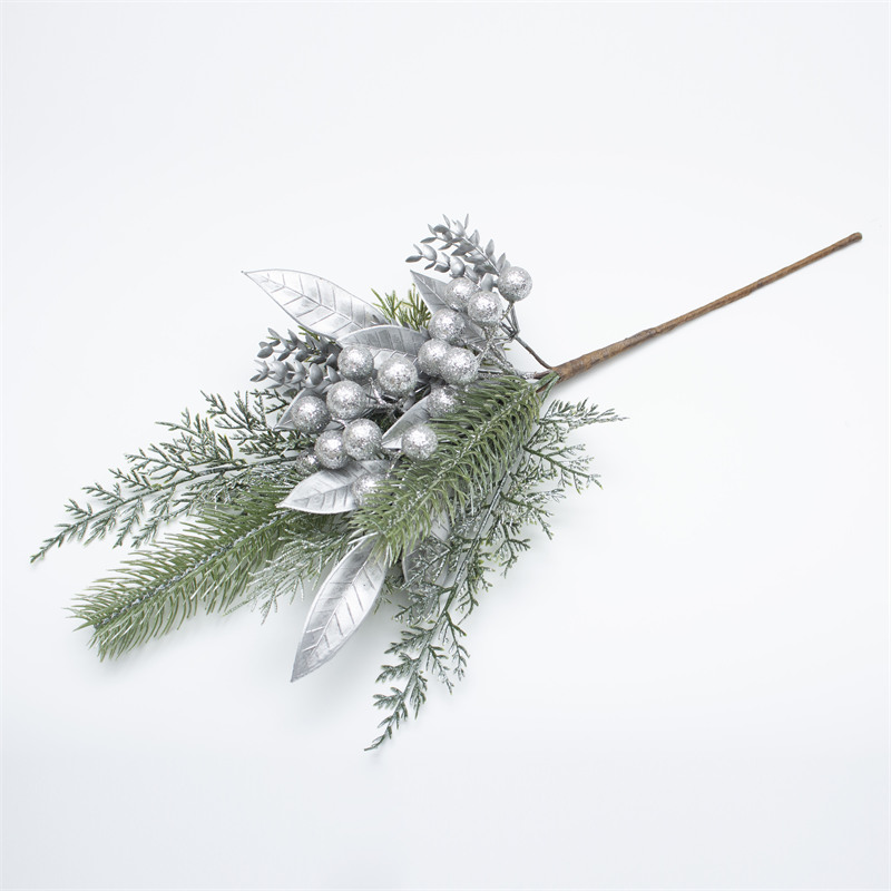 20 Inch Silver Berry Christmas Decoration