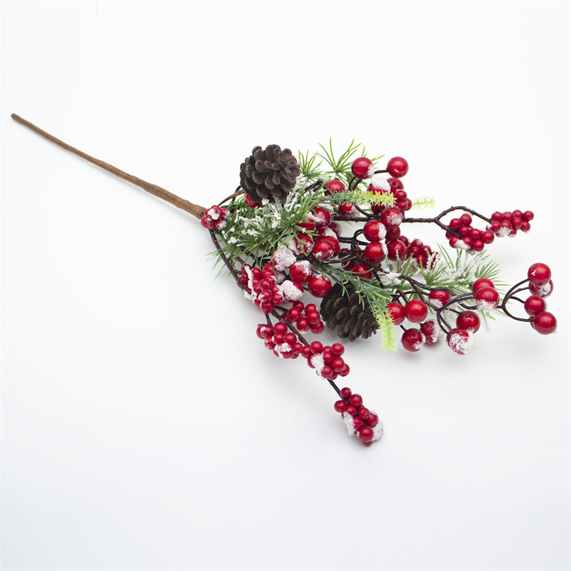 Snowflake Berry Christmas Artificial Stem