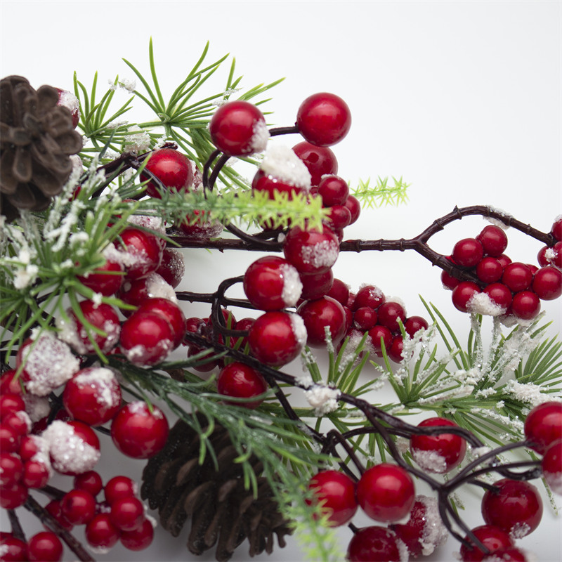 Snowflake Berry Christmas Artificial Stem