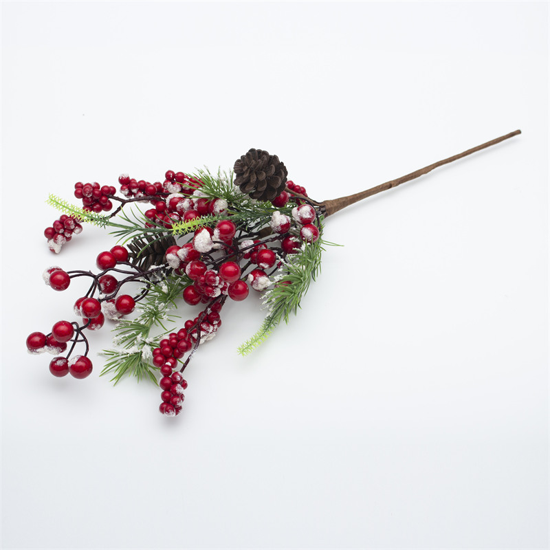 Snowflake Berry Christmas Artificial Stem