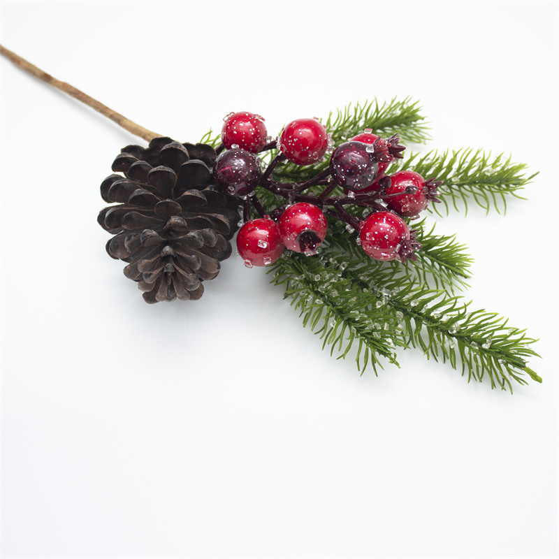 16 Inch Red Pomegranate Christmas Branch