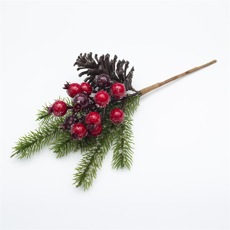 16 Inch Red Pomegranate Christmas Branch