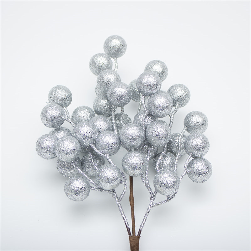 Silver Berry Christmas Decorate Artificial Branch