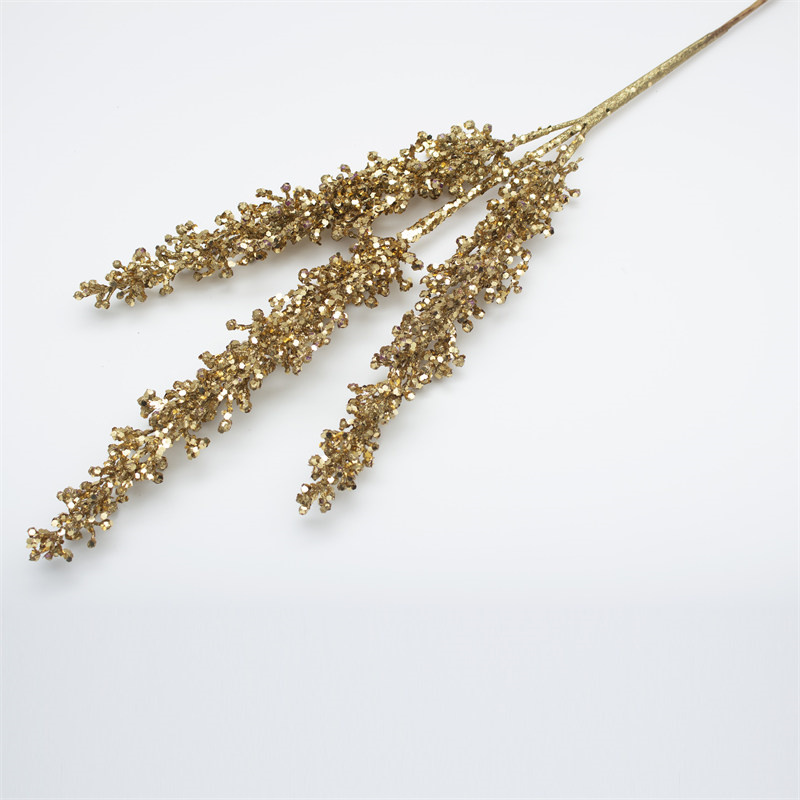 Gold Wheat Ear Design Christmas Branch