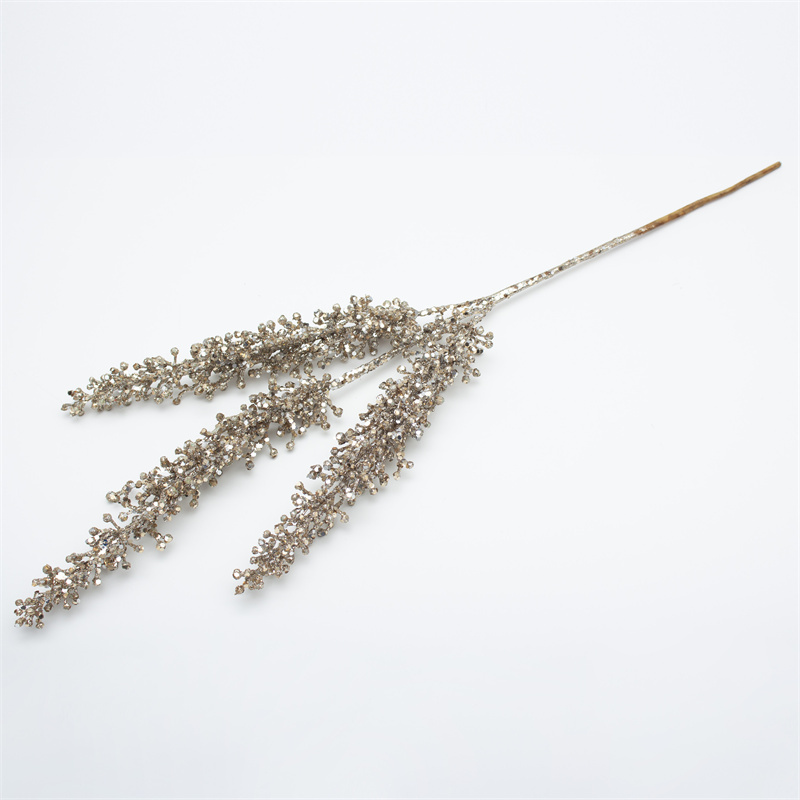 Champagne Wheat Ear Gold Foil Christmas Branch