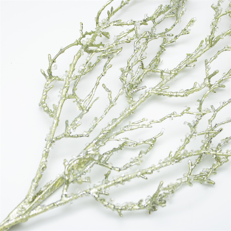 Light Green Diamond Mist Pine Branch Ornament