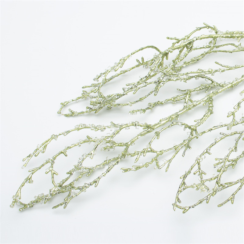 Light Green Diamond Mist Pine Branch Ornament