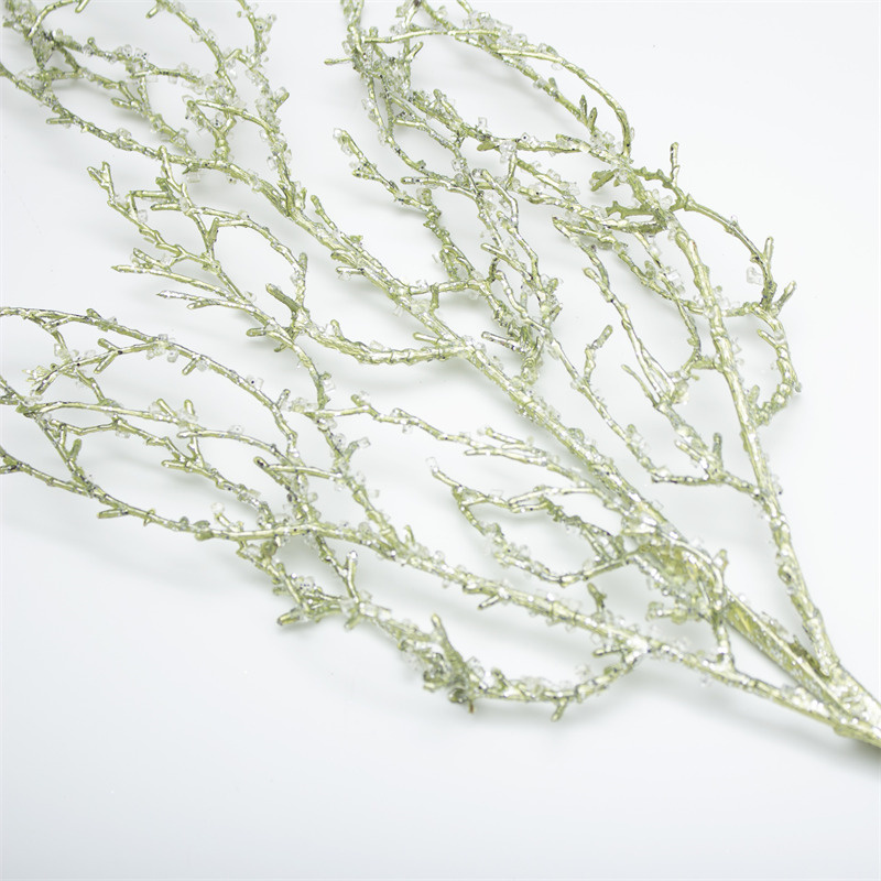 Light Green Diamond Mist Pine Branch Ornament