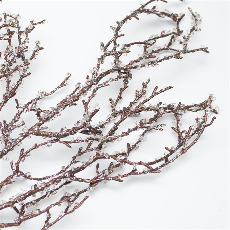 Brown Mist Pine Tree Branch With Diamond